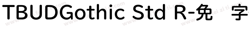 TBUDGothic Std R字体转换